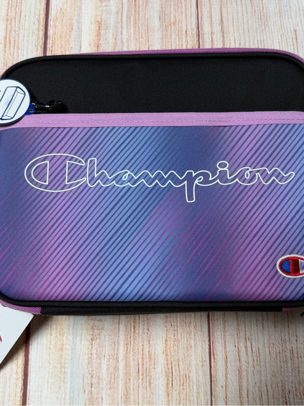 Champion Pink and Purple Gradient Zip Lunchbox Case